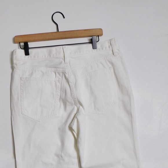 NWT!! J. CREW Petite Slouchy Jeans Solid White Denim Button Fly 29P 29 Petite - Picture 10 of 16